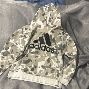 Adidas Kids Camo Hoodie - Beige